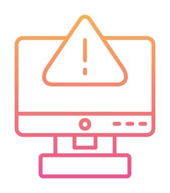 Hata imza simgesi vektör illüstrasyonu