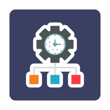 vector illustration of Time Management modern icon                       