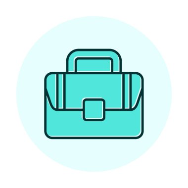 Çanta. Web simgesi basit illüstrasyon