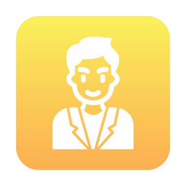 Aday erkekler simgesi, vektör illüstrasyonu 