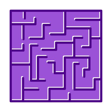 Labirent için labirent oyunu, çözüm. vektör