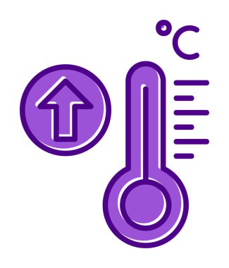 Yüksek sıcaklıklı düz renk simgesi