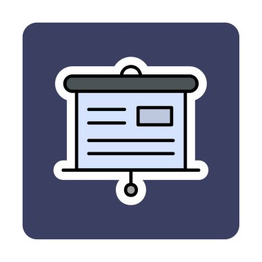 Sunu kurulu simge vektör çizim