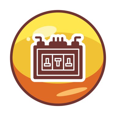 Sigorta kutusu mu? Web simgesi basit tasarım