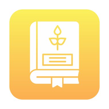 Tarım Kitabı. Web simgesi basit illüstrasyon 