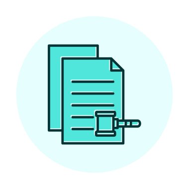 belgelerin vektör çizimi simgesi  