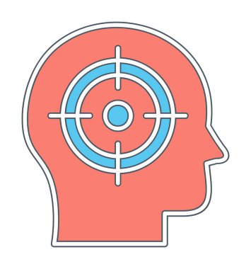 hedef simge, vektör illüstrasyonu basit tasarım