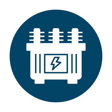 Batarya güç ikonu vektör illüstrasyonu. Dönüştürücü                         