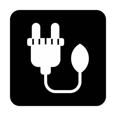 elektrik prizi, Yeşil Enerji simgesi, taslak illüstrasyon                  