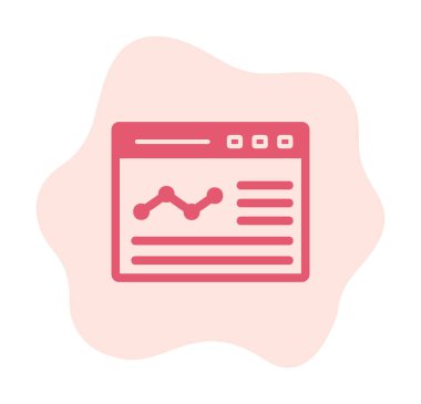 izole edilmiş grafik vektörlü iş web sitesi simgesi 