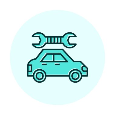 araba servisi, bakım vektörü illüstrasyon tasarımı 