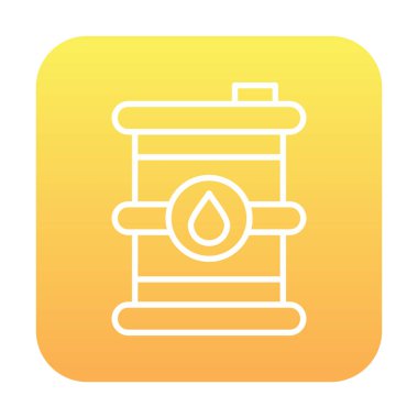 Petrol varil web simgesi, vektör çizim