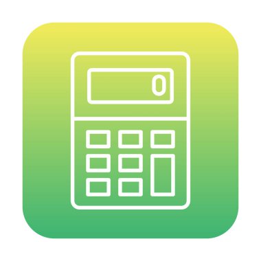 hesap makinesi düz vektör çizimi  