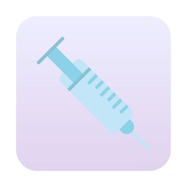 Şırınga web simgesi, vektör çizim 