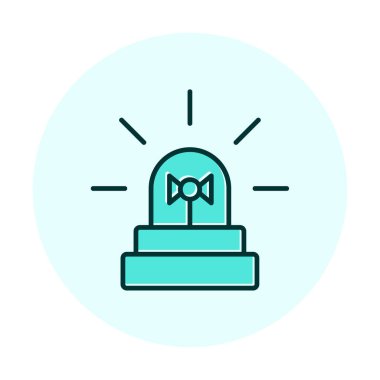 Siren simgesi, vektör çizimi 