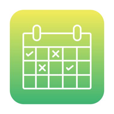 Takvim simgesi vektör illüstrasyonu