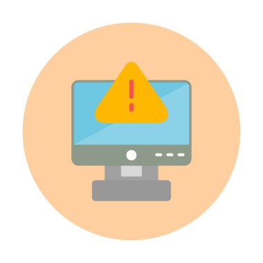 Hata imza simgesi vektör illüstrasyonu