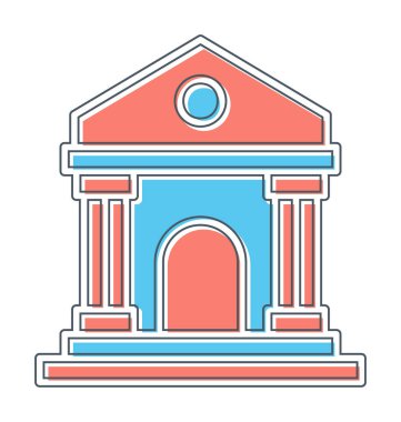 Simge vektör tasarlamak yapı Müzesi