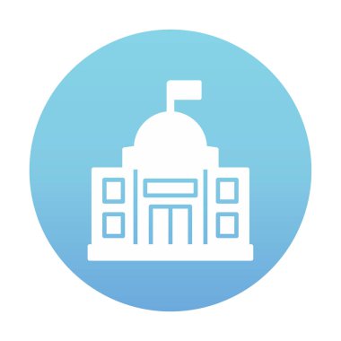 Elçilik oluşturma vektör çizgisi simgesi, 