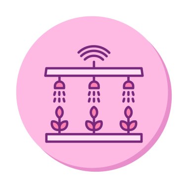 Akıllı Çiftlik. Web simgesi basit illüstrasyon 