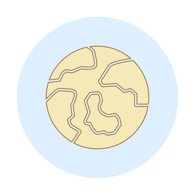 earth icon, vector illustration simple design