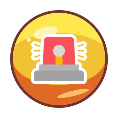 Siren simgesi, vektör çizimi 