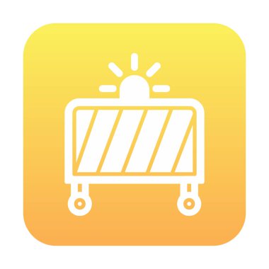 çit web simgesi, vektör çizim 