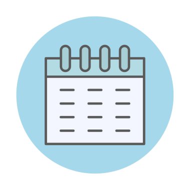 takvim simgesinin tasarımı basit illüstrasyon