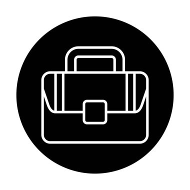 Çanta. Web simgesi basit illüstrasyon