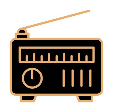 radyo simgesi web basit illüstrasyon