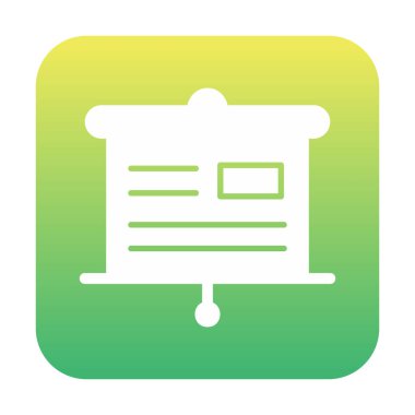 Sunu kurulu simge vektör çizim