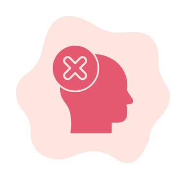 Yanlış vektör düz simgesi düşün 