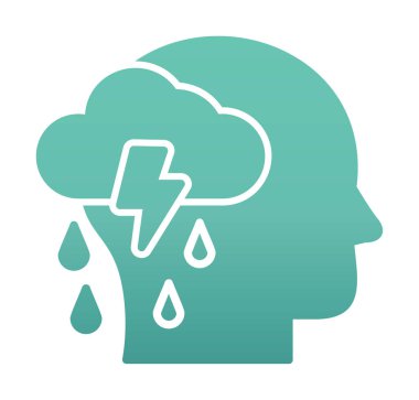 Depresyon konsepti vektör illüstrasyonu