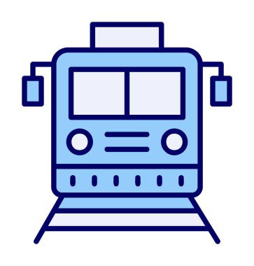 tren vektör simgesi modern basit illüstrasyon