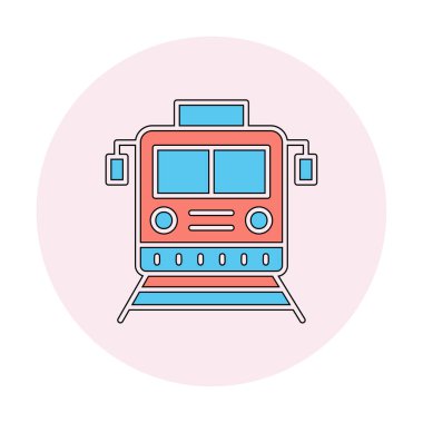 tren vektör simgesi modern basit illüstrasyon