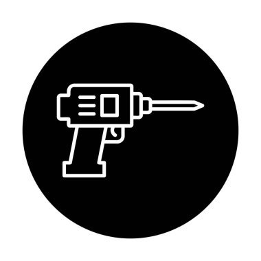 izole aracı simge vektör çizim tasarım matkap