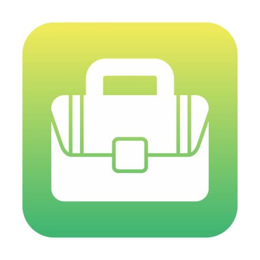Çanta. Web simgesi basit illüstrasyon