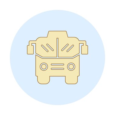 bus simgesi, vektör illüstrasyonu