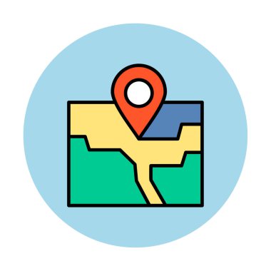 pin konum simgesi dış hat biçimi