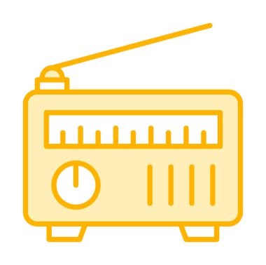 radyo simgesi web basit illüstrasyon