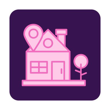 ev yeri kutsal kişilerin resmi, vektör çizim  