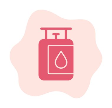 gaz tankı ikonu vektör illüstrasyonu