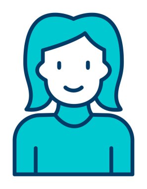 avatar kadın karakter simgesi