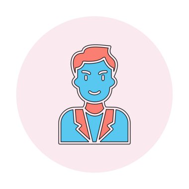 Aday erkekler simgesi, vektör illüstrasyonu 