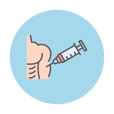 Aşılama web simgesi, vektör illüstrasyonu