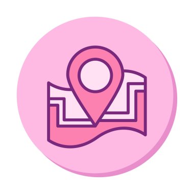 harita işareti simgesi. vektör çizim 