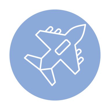 düzlem ikonu vektör illüstrasyonu