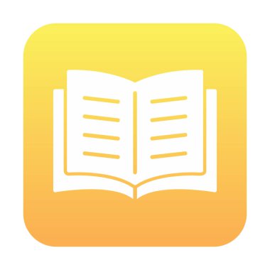 Kitap web simgesi vektör illüstrasyonunu aç