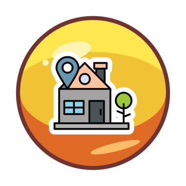 ev yeri kutsal kişilerin resmi, vektör çizim  