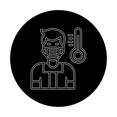 Maske takan adam, taslak biçimi